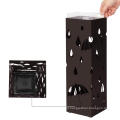 Metal Stand Square Umbrella Holder Rack with Water Tray and Hooks